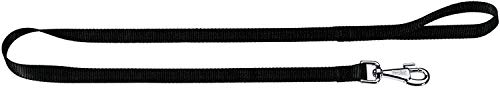 Pet Tribe Hundeleine Nylon schwarz mit Karabiner, Breite 2 cm, Länge 120 cm von Pet Tribe