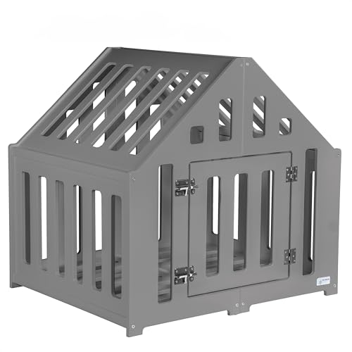 Pet World Design Hundehütte aus Holz, Hundekäfig Verschließbar, Tierhaus, Hundelaufstall, Hundehaus, Haustierbox, Hund, Katze, Indoor, Graphit Pet World Design Hundehütte aus Holz, Hundekäfig Verschließbar, Tierhaus, Hundelaufstall, Hundehaus, Haustierbox, Hund, Katze, Indoor, Graphit von Pet World Design