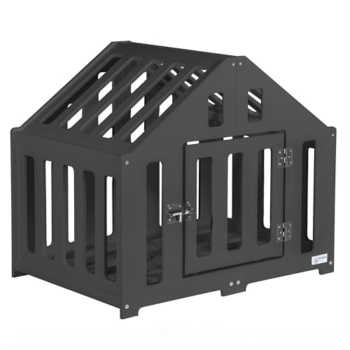 Pet World Design Hundehütte aus Holz, Hundekäfig Verschließbar, Tierhaus, Hundelaufstall, Hundehaus, Haustierbox, Hund, Katze, Indoor, Schwarz Pet World Design Hundehütte aus Holz, Hundekäfig Verschließbar, Tierhaus, Hundelaufstall, Hundehaus, Haustierbox, Hund, Katze, Indoor, Schwarz von Pet World Design
