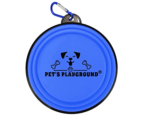 Pet's Playground Reisenapf für Hunde (1 Liter, blau) von Pet's Playground