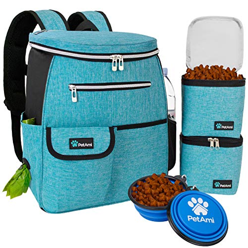 PetAmi Hunde-Reisetaschen-Rucksack, von Fluggesellschaften zugelassene Hundetaschen für Reisen, Welpenwindeltasche, Zubehör, Haustier-Camping-Essentials, Wanderzubehör, Geschenk für Hunde, Mutter, von PetAmi
