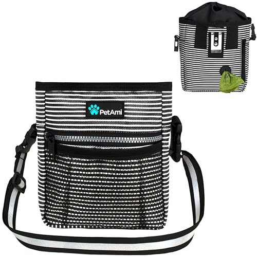 PetAmi Leckerli-Tasche für Hunde, Leckerli-Tasche für Training, Hunde-Spaziergänge, Halterung für Trockenfutter, Haustierfutterspielzeug, Hundetrainer, Essentials-Zubehör, Kotbeutelspender, 3 PetAmi Leckerli-Tasche für Hunde, Leckerli-Tasche für Training, Hunde-Spaziergänge, Halterung für Trockenfutter, Haustierfutterspielzeug, Hundetrainer, Essentials-Zubehör, Kotbeutelspender, 3 von PetAmi