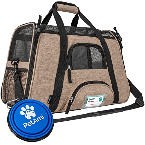 PetAmi Von Fluggesellschaften zugelassene Haustier-Tragetasche für Katzen, weiche Seiten, Hundetragetasche für kleine Hunde, Katzen-Reisezubehör, Indoor-Katze, belüftete Haustier-Tragetasche, PetAmi Von Fluggesellschaften zugelassene Haustier-Tragetasche für Katzen, weiche Seiten, Hundetragetasche für kleine Hunde, Katzen-Reisezubehör, Indoor-Katze, belüftete Haustier-Tragetasche, von PetAmi