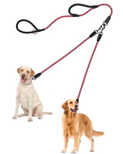 PetBonus Hundeleine Doppelleine für 2 Hunde, Keine Verwicklung Robuste Nylon hundeleine, Reflektierend Doppelte Leinen für große mittlere Hunde 1,2 cm PetBonus Hundeleine Doppelleine für 2 Hunde, Keine Verwicklung Robuste Nylon hundeleine, Reflektierend Doppelte Leinen für große mittlere Hunde 1,2 cm von PetBonus