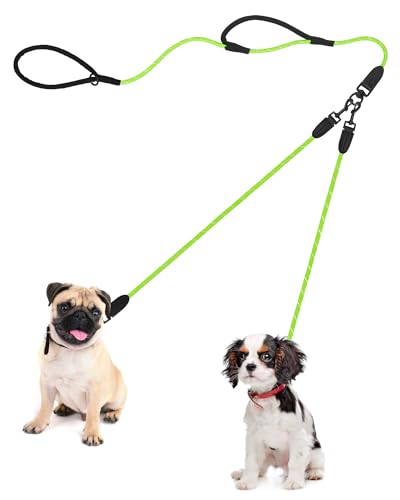 PetBonus Hundeleine Doppelleine für 2 Hunde, Keine Verwicklung Robuste Nylon hundeleine, Reflektierend Doppelte Leinen für kleine mittlere Hunde 0,8 cm PetBonus Hundeleine Doppelleine für 2 Hunde, Keine Verwicklung Robuste Nylon hundeleine, Reflektierend Doppelte Leinen für kleine mittlere Hunde 0,8 cm von PetBonus