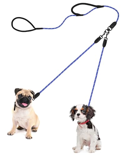 PetBonus Hundeleine Doppelleine für 2 Hunde, Keine Verwicklung Robuste Nylon hundeleine, Reflektierend Doppelte Leinen für kleine mittlere Hunde 0,8 cm PetBonus Hundeleine Doppelleine für 2 Hunde, Keine Verwicklung Robuste Nylon hundeleine, Reflektierend Doppelte Leinen für kleine mittlere Hunde 0,8 cm von PetBonus