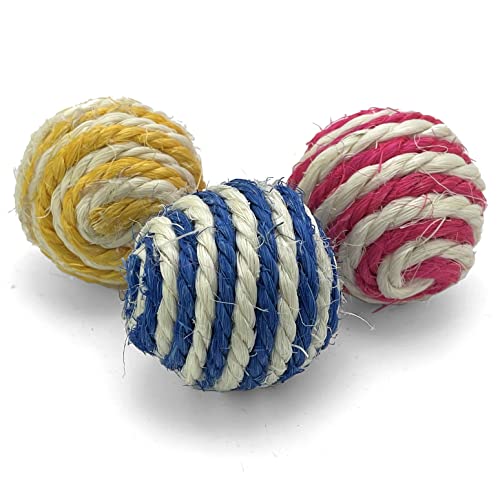PetBox 3-teiliges Spielzeug-Set aus gewebter Wolle für Katzen, verschiedene Farben, 4,3 cm Größe PetBox 3-teiliges Spielzeug-Set aus gewebter Wolle für Katzen, verschiedene Farben, 4,3 cm Größe von PetBox