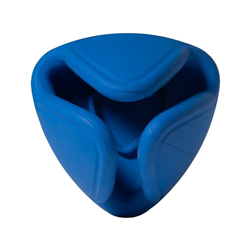 PetDreamHouse Chewtastic Geometrics Fillables Geo-Rella Spender aus Naturkautschuk, Blau von PetDreamHouse