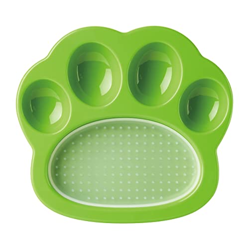PetDreamHouse Paw 2-in-1 Mini Slow Feeder Hundenapf & Leckmatte, lustige und einzigartige Pfotenform, langsames Fressnapf mit austauschbarem Pfoten-Leckpad, Grün PetDreamHouse Paw 2-in-1 Mini Slow Feeder Hundenapf & Leckmatte, lustige und einzigartige Pfotenform, langsames Fressnapf mit austauschbarem Pfoten-Leckpad, Grün von PetDreamHouse