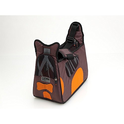 PetEGO Boba FF BO Transporttasche für Haustiere Boby Bag New Forma Rahmen Bambusmuster, braun/orange von Petego