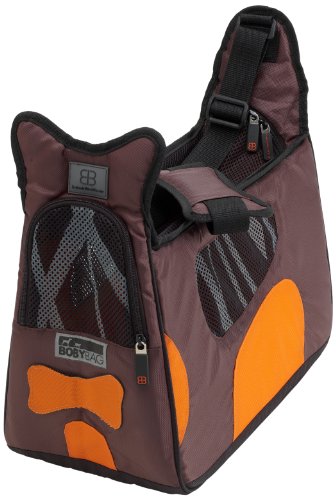 PetEGO Boba FF BO Transporttasche für Haustiere Boby Bag New Forma Rahmen Bambusmuster, braun/orange von Petego