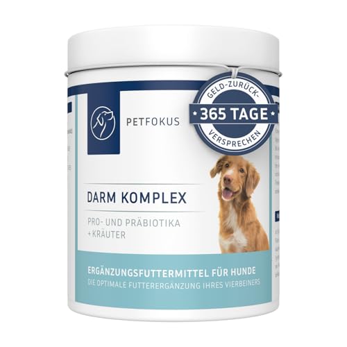 PetFokus Darm Komplex für Hunde - Unterstützung der Verdauung, entzündungshemmend, Gelenkgesundheit und Gewichtskontrolle, ergänzend zur Nass-, Trocken- oder Rohfütterung - in Deutschland produziert PetFokus Darm Komplex für Hunde - Unterstützung der Verdauung, entzündungshemmend, Gelenkgesundheit und Gewichtskontrolle, ergänzend zur Nass-, Trocken- oder Rohfütterung - in Deutschland produziert von PetFokus