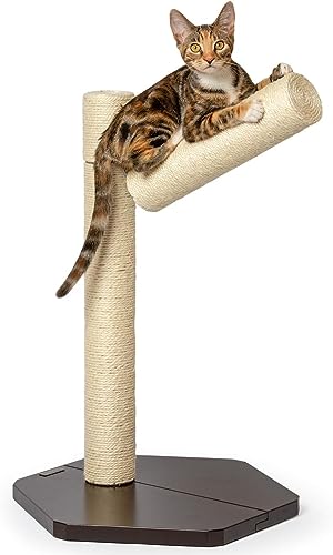 PetFusion Verzweigter Katzenkratzbaum hoch vertikaler Pfosten mit innovativem Baumzweig-Design und Katzenminze Katzenspiel und Sitzkratzer von PetFusion