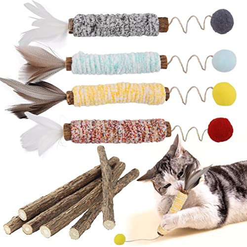 PetGens Katzenminze Sticks für Katzen, Matatabi Stick Katze Kauspielzeug Matatabi-Kausticks katzenspielzeug Kauholz Katze Catnip Sticks Katzenminze Sticks zum Schleifen von Zähnen PetGens Katzenminze Sticks für Katzen, Matatabi Stick Katze Kauspielzeug Matatabi-Kausticks katzenspielzeug Kauholz Katze Catnip Sticks Katzenminze Sticks zum Schleifen von Zähnen von PetGens