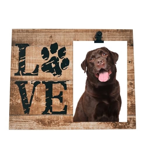 PetLove Bilderrahmen für Hundefotos • Bilderrahmen Holz für Haustier Bilder • Hunde Erinnerung • Trauergeschenk als Andenken an verstorbenen Hund • Gedenktafel Hund • Für Fotos 13x18cm PetLove Bilderrahmen für Hundefotos • Bilderrahmen Holz für Haustier Bilder • Hunde Erinnerung • Trauergeschenk als Andenken an verstorbenen Hund • Gedenktafel Hund • Für Fotos 13x18cm von PetLove