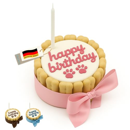 PetLove Hundetorte Happy Birthday • Geburtstagskuchen für Hunde • Geschenk für Hunde • Geburtstagstorte Hund - Rosa PetLove Hundetorte Happy Birthday • Geburtstagskuchen für Hunde • Geschenk für Hunde • Geburtstagstorte Hund - Rosa von PetLove