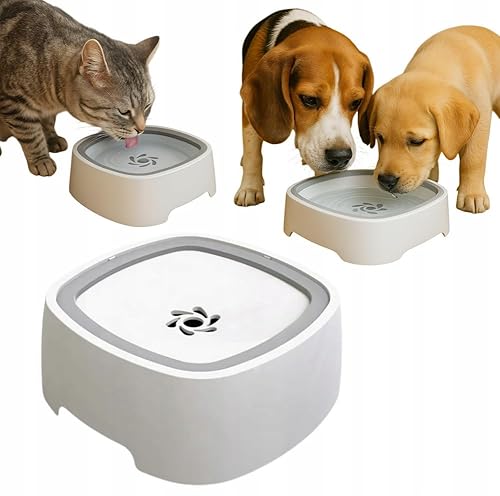 PetMix Hundenapf Auslaufsicher 1,5l - Anti Schlabber Wassernapf Hund & Katze mit Erhöhter Kante - Antischlingnapf Hunde mit Schwimmplatte - Anti Schling Napf Hund Rutschfestes Design PetMix Hundenapf Auslaufsicher 1,5l - Anti Schlabber Wassernapf Hund & Katze mit Erhöhter Kante - Antischlingnapf Hunde mit Schwimmplatte - Anti Schling Napf Hund Rutschfestes Design von PetMix