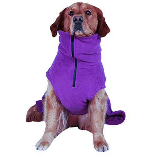 Dog Pet Pyjamas Handtuch, Warme Plüschschnelltrockn Robe Trocknend Handtuch Welpen Pyjamas Superabsorbierenden Bademantel für Mittlere Große Hunde von PetPhindU