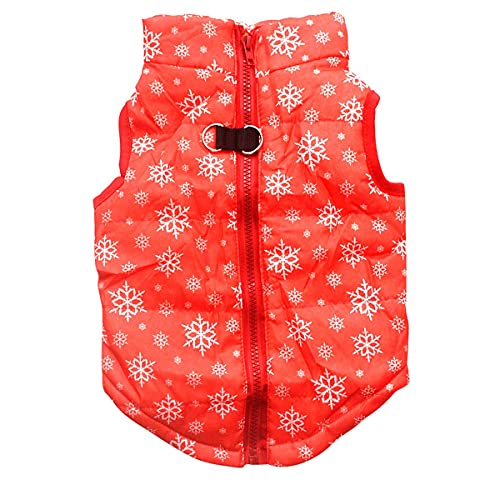 Haustier Hund Mantel, Warme Baumwolle Verdickt Weste Kalten Wetter Winddicht Outdoor Bekleidung Atmungsaktiv Puppy Winter Mantel Weich Weihnachten Kleine Hund Mantel mit Traktion Schnalle Haustier Hund Mantel, Warme Baumwolle Verdickt Weste Kalten Wetter Winddicht Outdoor Bekleidung Atmungsaktiv Puppy Winter Mantel Weich Weihnachten Kleine Hund Mantel mit Traktion Schnalle von PetPhindU
