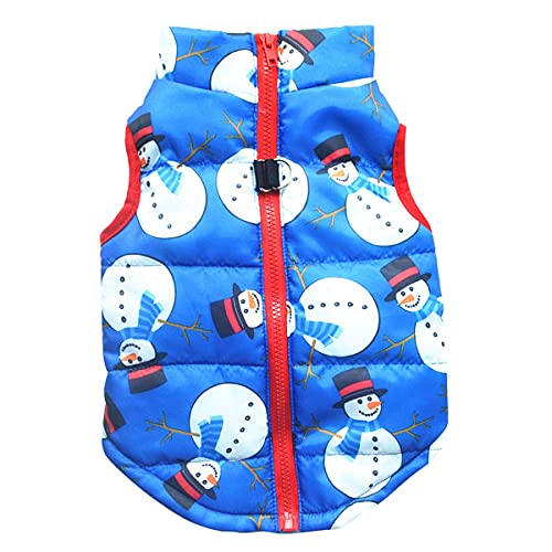 Haustier Hund Mantel, Warme Baumwolle Verdickt Weste Kalten Wetter Winddicht Outdoor Bekleidung Atmungsaktiv Puppy Winter Mantel Weich Weihnachten Kleine Hund Mantel mit Traktion Schnalle von PetPhindU