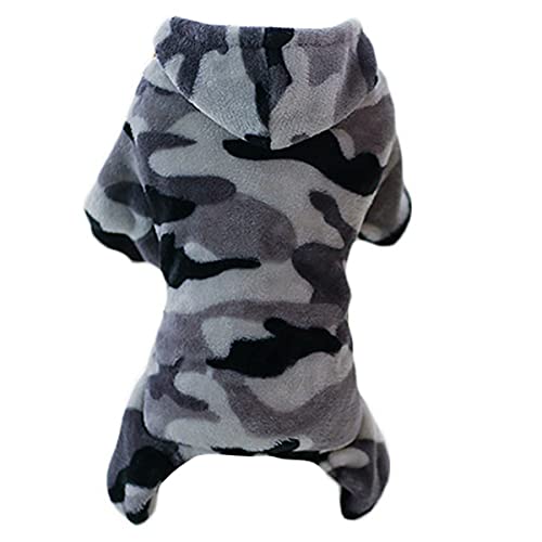 Haustier Hund Mantel, Weiche Fleece Hund Jacke Warme Winddicht Kleine Hund Mantel Welpen Kalten Wetter Kleidung Leichte Fleece Pet Pullover Kostüm Pet Atmungsaktiv Camouflage mit Kapuze Haustier Hund Mantel, Weiche Fleece Hund Jacke Warme Winddicht Kleine Hund Mantel Welpen Kalten Wetter Kleidung Leichte Fleece Pet Pullover Kostüm Pet Atmungsaktiv Camouflage mit Kapuze von PetPhindU