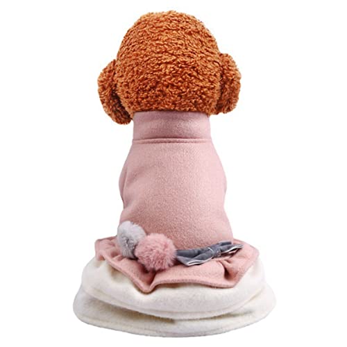 Hundekleid Hunde Kleidung Hund Kostüm Hundekleid Katze Outfits Bekleidung Welpe Hunde Kleidung Teddy Bomei Kleine Katze Herbst und Winter Wollprinzessin Kleid Winter Verdickung Festival von PetPhindU