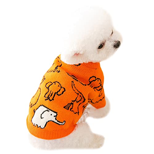 Hundepullover Strickwege Haustiermäntel Hunde Winterkleidung Hundekleidung & Accessoires Lässig Gestrickte Pullover Hunde Kleidung Frühling und Herbst Bichon Kleiner Hund Zweibeinige von PetPhindU