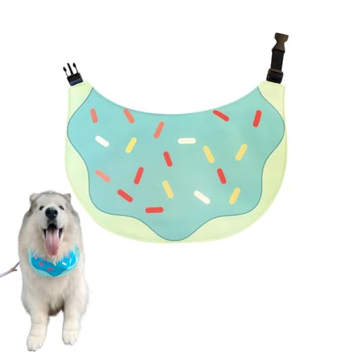 Netter Hund Bandana Cartoon Donuts Hund Lätzchen Nickituch Katze Bandana Wasserdicht Pet Lätzchen für Mittelgroße Bis Große Hunde Justierbarer Haustier Bandana Golden Retriever Alaskan von PetPhindU
