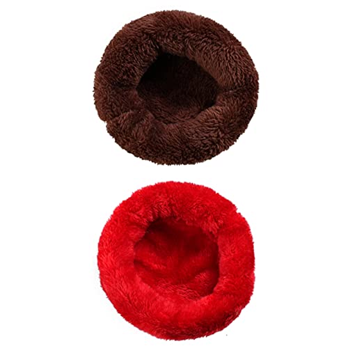 PetPhindU 2pcs Ratten Hamster Warmes Bett Haus Kissen Hamster Bett Hamster Accessoires Hamster Versteck Warmes Schlafnest Nest Haustier Winter Hanging House Mini Weiche und Warme Hamsterhaus Hamster von PetPhindU