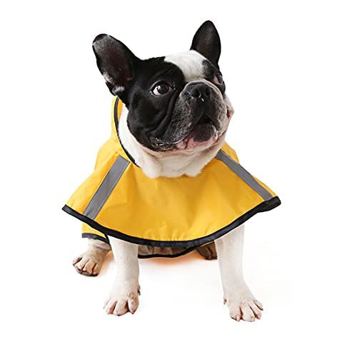 PetPhindU Hooded Dog Raincoat Hund Poncho Regen Cape Sun-Beweis Wasserdicht Regenmantel Hundejacke Hundemantel für Kleine und Mittlere Hunde Frühlings-Sommer-Haustier-kostüm von PetPhindU