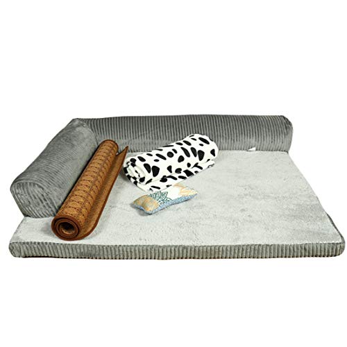 PetPhindU Hundebett Schlafmatte, Hunde Rutschfesten Schlafsofa Baumwolle Haustier-pad für Alle Hunde und Katzen Zu Stopfen von PetPhindU