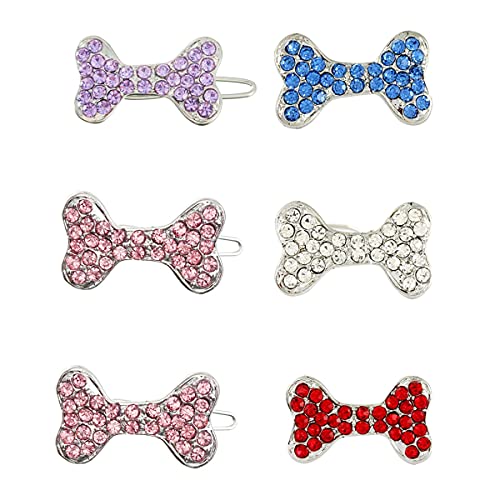 PetPhindU Welpen Katze Hund Haar Clips Shinning Strass Mädchen Welpen Pflege Haar Zubehör Welpen Haarspange für Welpen Doggies Katzen, 6 Packs, Zufällige Farbe PetPhindU Welpen Katze Hund Haar Clips Shinning Strass Mädchen Welpen Pflege Haar Zubehör Welpen Haarspange für Welpen Doggies Katzen, 6 Packs, Zufällige Farbe von PetPhindU