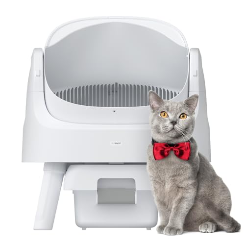 PetPivot Selbstreinigende Katzentoilette, automatisch, extra groß, mehrere Katzen, Anti-Kneifen, hygienisch, kein erneutes Sammeln PetPivot Selbstreinigende Katzentoilette, automatisch, extra groß, mehrere Katzen, Anti-Kneifen, hygienisch, kein erneutes Sammeln von PetPivot