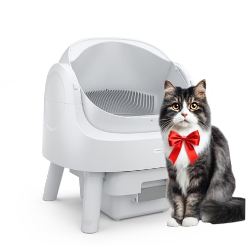 PetPivot Selbstreinigende Katzentoilette mit offenem Design, automatische & manuelle Modi, sofortige Reinigung & einfaches Schaufeln, ideal für große Katzen, geeignet für Haushalte mit mehreren Katzen PetPivot Selbstreinigende Katzentoilette mit offenem Design, automatische & manuelle Modi, sofortige Reinigung & einfaches Schaufeln, ideal für große Katzen, geeignet für Haushalte mit mehreren Katzen von PetPivot