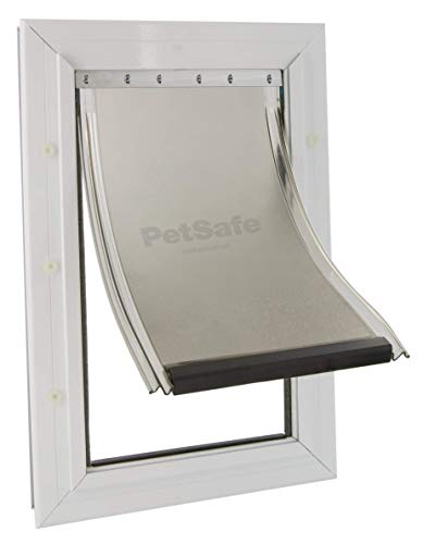 PetSafe Staywell Aluminium Hundeklappe, Langlebiger Aluminium-Rahmen, Magnetverschluss, Für Hunde bis 100 kg, Größe XL von PetSafe