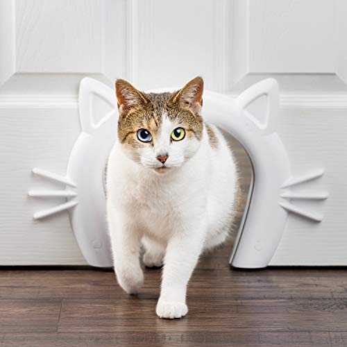 PetSafe Cat Corridor Katzenschlupf für Zimmertüren, Katzentunnel für Zimmertüren, Für Katzen bis zu 9 kg, Weiß bemalbar, 19.1x19.6 cm (1er Pack) von PetSafe