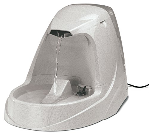 PetSafe Drinkwell Platinum Haustierbrunnen - Automatischer Trinkbrunnen für Katzen und Hunde, gefiltertes Wasser, 5 Liter von PetSafe