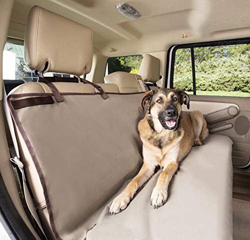 PetSafe Happy Ride Wasserdichter Sitzbezug für Hunde und Haustiere – passend für Autos, LKWs und SUVs – wasserdichter Bereichschutz – extra breit, Hellbraun von PetSafe