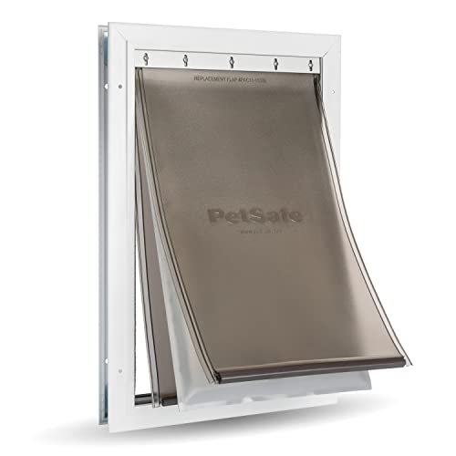 PetSafe Aluminium-Haustiertür für extremes Wetter, Mit zusätzlicher Isolierung, Für Haustiere bis 100 kg, Größe L von PetSafe