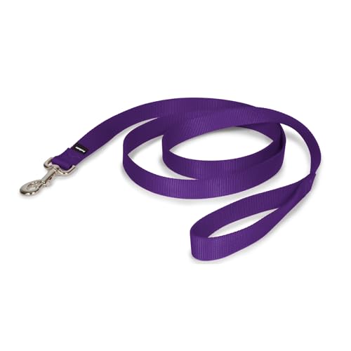 PetSafe Hundeleine aus Nylon, robust, langlebig, traditioneller Stil, mit einfach zu bedienendem Bolzenverschluss, 2,5 cm x 1,8 m, Dunkelviolett PetSafe Hundeleine aus Nylon, robust, langlebig, traditioneller Stil, mit einfach zu bedienendem Bolzenverschluss, 2,5 cm x 1,8 m, Dunkelviolett von PetSafe