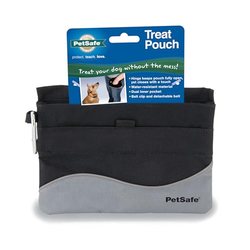 PetSafe Leckerli-Tasche für Hunde, Praktisch fürs Training und Erziehung, Wasser- und schmutzabweisend, Mini, Schwarz von PetSafe