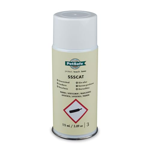 PetSafe SSSCAT Fernhaltespray Nachfüllpatrone, Unparfümiert und umweltfreundlich, 115 ml für 80 bis 100 Sprühstöße PetSafe SSSCAT Fernhaltespray Nachfüllpatrone, Unparfümiert und umweltfreundlich, 115 ml für 80 bis 100 Sprühstöße von PetSafe