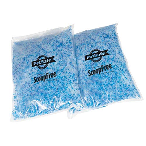 Petsafe Premium Silikat-Katzenstreu Doppelpack Scoopfree, Beseitigt Gerüche, Staub- und klumpenfrei, Hält bis zu 30 Tage, 2 kg (2er Pack) von PetSafe