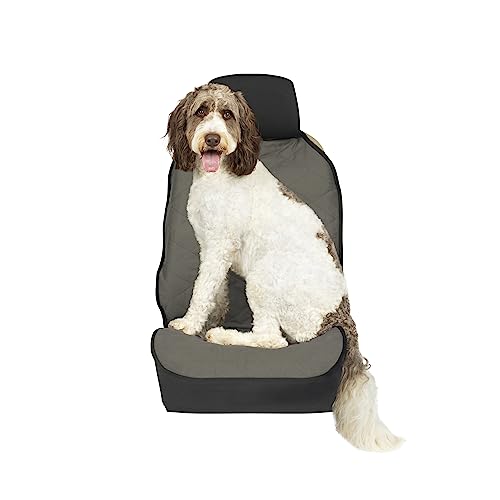 PetSafe Solvit gesteppter Schalensitzbezug, Autositzschutz für Haustierpfoten, Kratzer und Hundehaare, wasserdicht und langlebig, grau von PetSafe