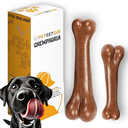 PetSetGo® Unzerstörbares Kauspielzeug für aggressive Kauer, mit Rindfleisch angereichertes Nylon, robustes und langlebiges Kauspielzeug für aggressive Kauer, langlebiges Spielzeug für kleine, von PetSetGo