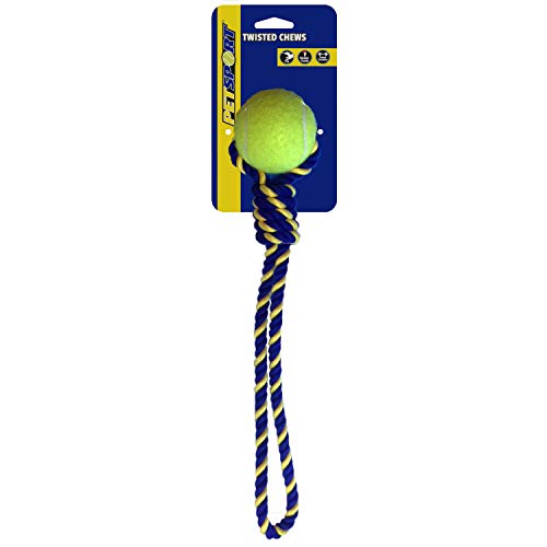 PetSport Apportierspielzeug für Hunde - Tau mit Schlaufe inkl. Tennisball - 38cm PetSport Apportierspielzeug für Hunde - Tau mit Schlaufe inkl. Tennisball - 38cm von PetSport