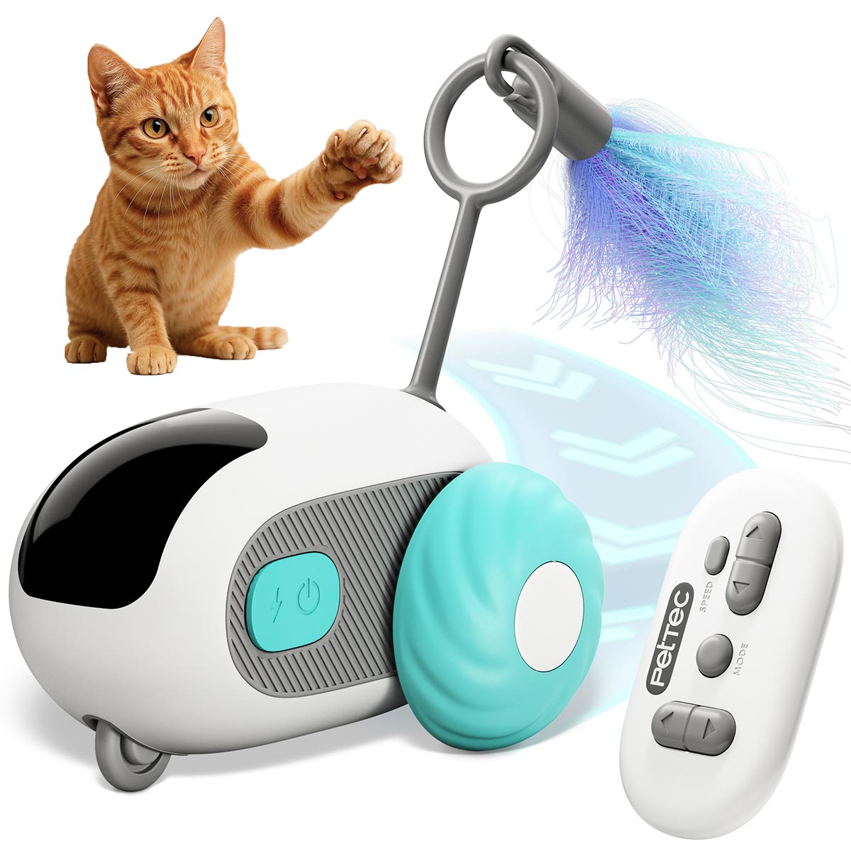 PetTec RC Auto interaktives Katzenspielzeug von PetTec