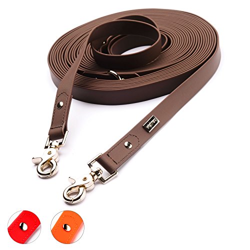 PetTec Hundeleine, Schleppleine & Führleine *10m* bis 80kg, verstellbare Trainingsleine/Ausbildungsleine/Trekkingleine für Hunde aus TRIOFLEX (ähnl. Biothane), wasserabweisend & robust, Dog Leash PetTec Hundeleine, Schleppleine & Führleine *10m* bis 80kg, verstellbare Trainingsleine/Ausbildungsleine/Trekkingleine für Hunde aus TRIOFLEX (ähnl. Biothane), wasserabweisend & robust, Dog Leash von PetTec