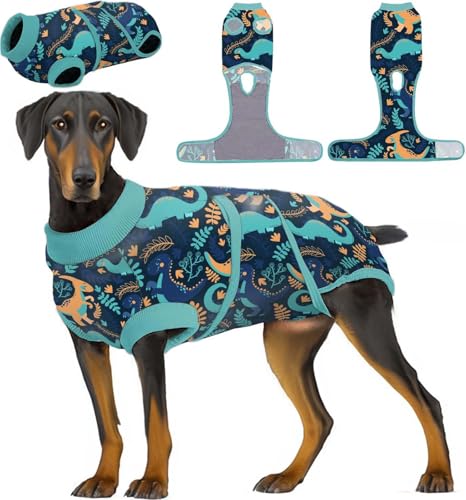 PetWarm Hunde-OP-Anzug, Innenbekleidung des Hundemantels, Alternative zu Hundekegeln, Alternative nach Operationen, für Hündinnen, männliche Hunde, Einteiler für kastrierte Haustiere, von PetWarm