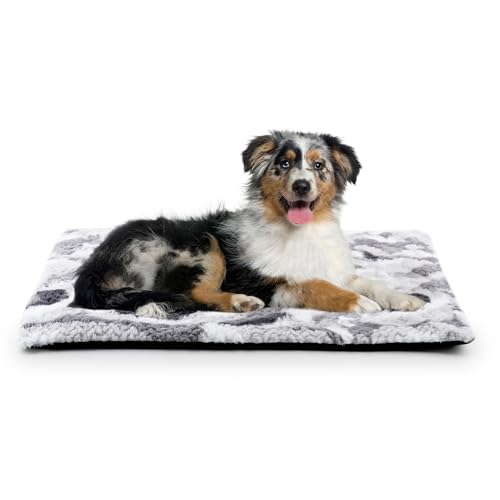 Petace Wärmedecke Katze, Heizdecke für Katzen und Hunde, Selbstheizende Katzendecke für Innen- und Außenbereich, Anti-Slip selbstwärmende Heizmatte thermische Decke Haustier, 75×50cm, grau von Petace